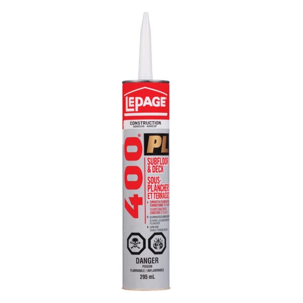 SUBFLOOR ADHESIVE PL400 HD 295ML LEPAGE 1421917 - Image 2