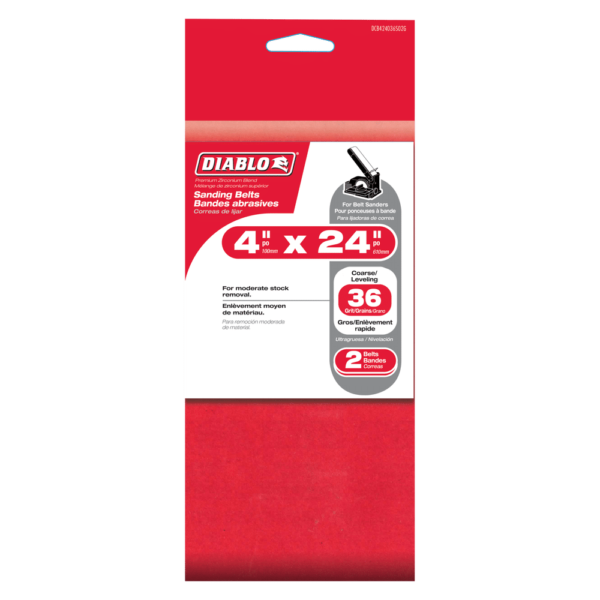 4 in. x 24 in. Sanding Belt 36 Grit - Image 2