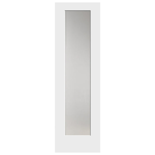 1 PANEL SHAKER DOORS DIFFUSED GLASS 80" TALL